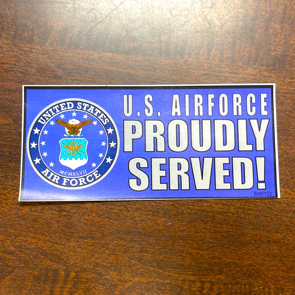 US Airforce Proudly Served! Bumper sticker